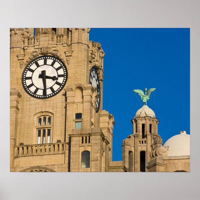 Gebäude, Liverpool, Merseyside, England Poster (Vorne)
