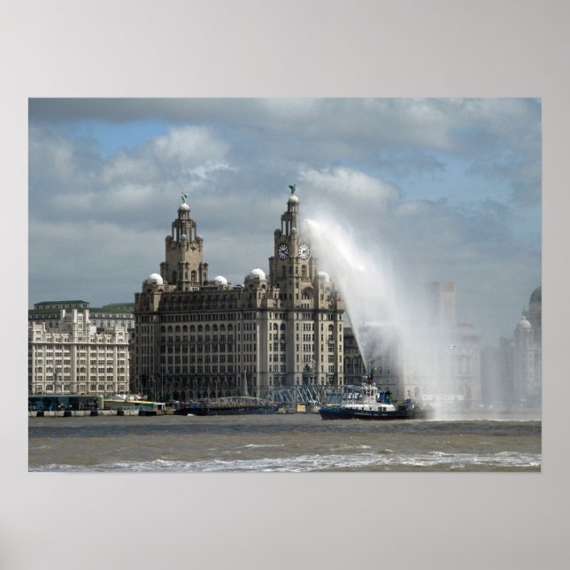 Gebäude Liverpool Poster (Vorne)