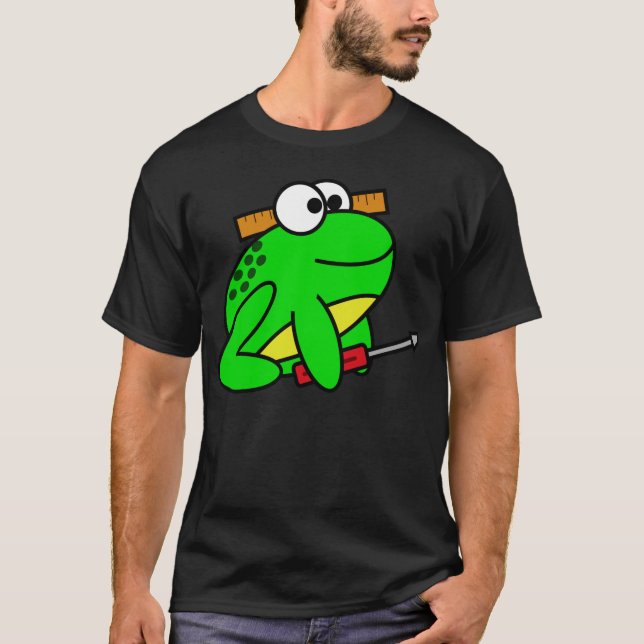 Gebäude mit Fröschen T-Shirt (Vorderseite)