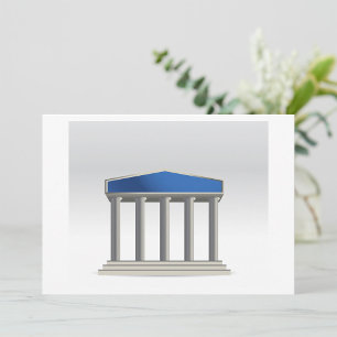 Gebäude mit Spalten-Einladungen Einladung