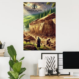 Gebäude Noahs arktisches Papier Poster