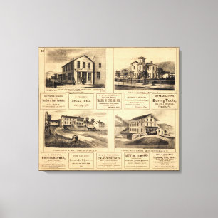 Gebäude, Öl-Stadt, Franklin, Tarr Bauernhof Leinwanddruck