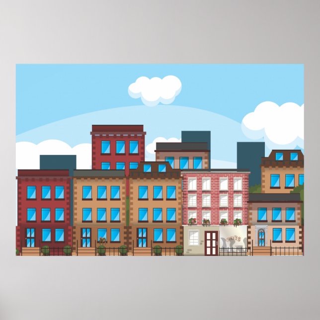 Gebäude Poster (Vorne)