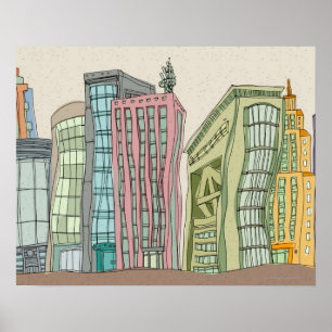 Gebäude Poster