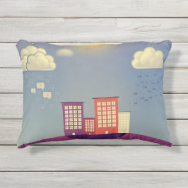 Gebäude_rain_woluds_smiles_ Kissen Für Draußen