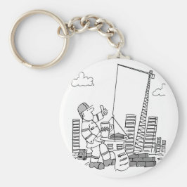 Gebäude Site Overhead Cranbetreiber Schlüsselanhänger