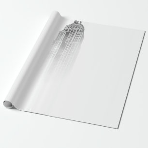 GEBÄUDE SKETCH GESCHENKPAPIER