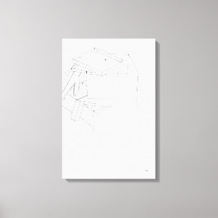 Gebäude Spielbriefe in der Schachtel Zeichnend 9 C Leinwanddruck