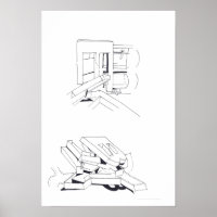 Gebäude Spiele mit Briefen, die 8 Poster Zeichnete