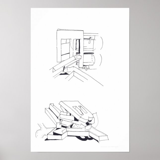 Gebäude Spiele mit Briefen, die 8 Poster Zeichnete (Vorne)