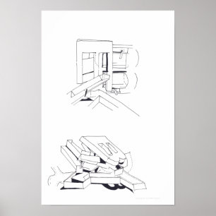 Gebäude Spiele mit Schreiben Zeichnend 8 Poster