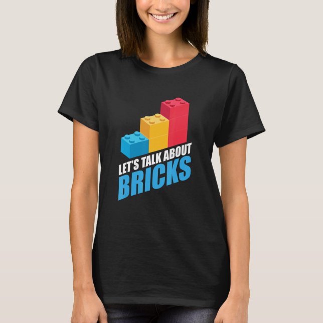 Gebäude-Steine blockiert Lüfterbauer-Bricklay T-Shirt (Vorderseite)