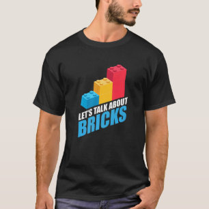 Gebäude-Steine blockiert Lüfterbauer-Bricklay T-Shirt