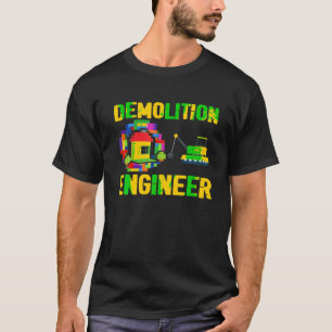 Gebäude-Steine für den Abbruchingenieur T-Shirt