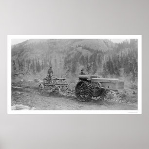 Gebäude Straßen in Alaska 1916 Poster