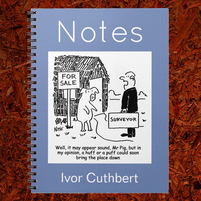 Gebäude Surveyor betrachtet das Haus von Herrn Pig Notizblock (Von Creator hochgeladen)