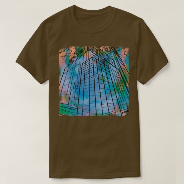 Gebäude T-Shirt (Design vorne)