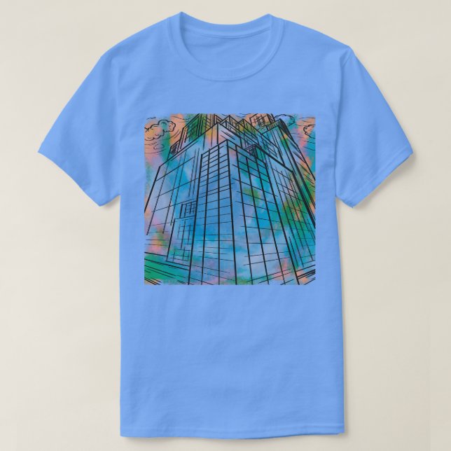 Gebäude T-Shirt (Design vorne)