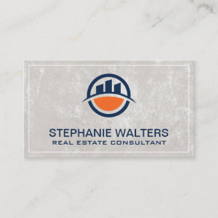 Gebäude Town Logo Visitenkarte