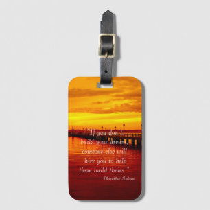 Gebäude Traum Hoffnung Zitat Sonnenuntergang Hinte Gepäckanhänger