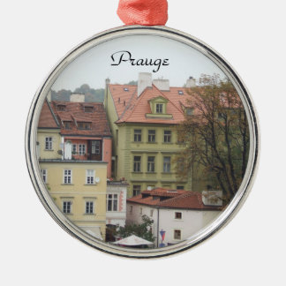 Gebäude-Tscheche-Verzierung Prags bunte Silbernes Ornament