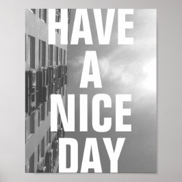 Gebäude- und Sky-Mural Poster