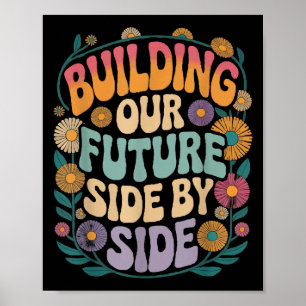 Gebäude unsere Zukunftsseite durch seitliche Motiv Poster
