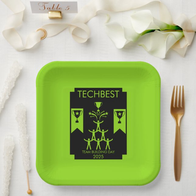 Gebäude-Veranstaltung des Unternehmensteams Pappteller (Hochzeit)