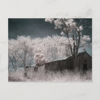 Gebäude verlassen postkarte