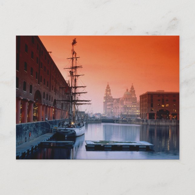 Gebäude von Albert Dock Complex, Liverpoo Postkarte (Vorderseite)