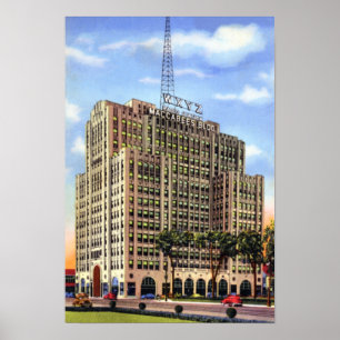 Gebäude WXYZ Detroits Michigan Maccabee Poster