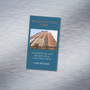 Gebäude zum Umbauen von Entwicklerarchitekturen Magnetische Visitenkarte