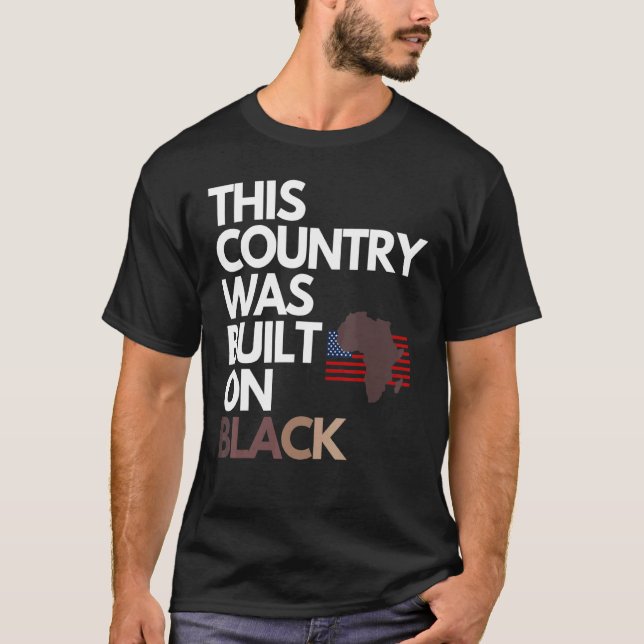 Gebaut am Black Independence Day T-Shirt (Vorderseite)