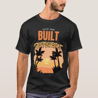 Gebaut anders ESTD 1989 Palm Beach T-Shirt