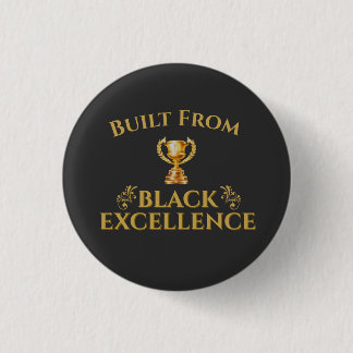 Gebaut aus schwarzer Exzellenz-Legende Button
