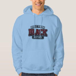Gebaut aus schwarzer Geschichte – Vintage-Uni-Typo Hoodie