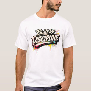 „Gebaut durch Disziplin“ Grafik-T-Shirt für Männe T-Shirt