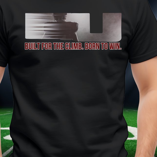 Gebaut für den Aufstieg, geboren, Fußball-Hemd zu  T-Shirt (Von Creator hochgeladen)