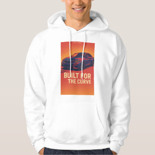 Gebaut für die Kurve - Futuristisches Sportwagenpo Hoodie