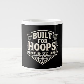Gebaut für Hoops Basketball Motivation Jumbo-Tasse