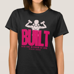 Gebaut - Gott Jesus Christus Gebet Schwarz Grafik T-Shirt