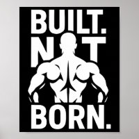 Gebaut Nicht Geboren Bodybuilding Motivational Fit
