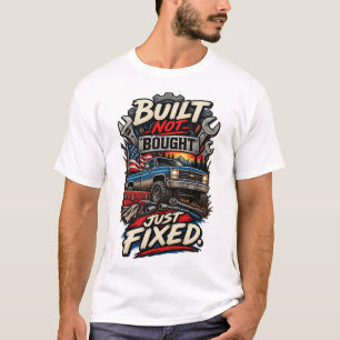 Gebaut Nicht Gekauft Nur Repariert Lustiger Mechan T-Shirt