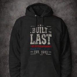 Gebaut, um Vintage 1983 abgenutzte Typografie zu ü Hoodie