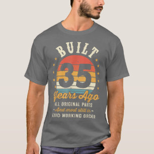 Gebaut vor 35 Jahren alt Vintag Funny 35. Geburtst T-Shirt