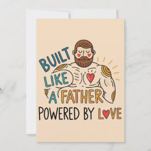 Gebaut wie ein Vater, angetrieben von Liebe Vatert Einladung