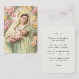 Gebedskaartje Madonna Met Kind Engels Visitenkarte