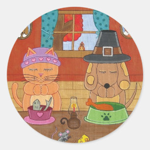 Geben der Dank-Aufkleber Runder Aufkleber