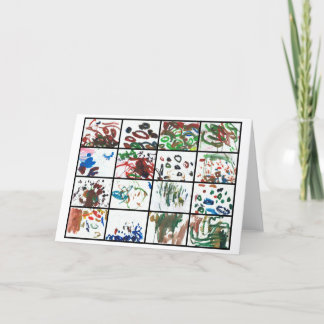 Geben der Dank-Karte Dankeskarte