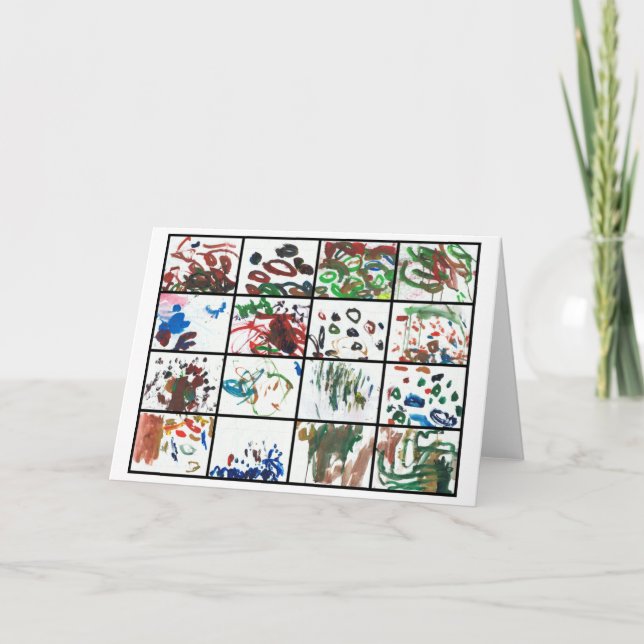 Geben der Dank-Karte Dankeskarte (Vorderseite)